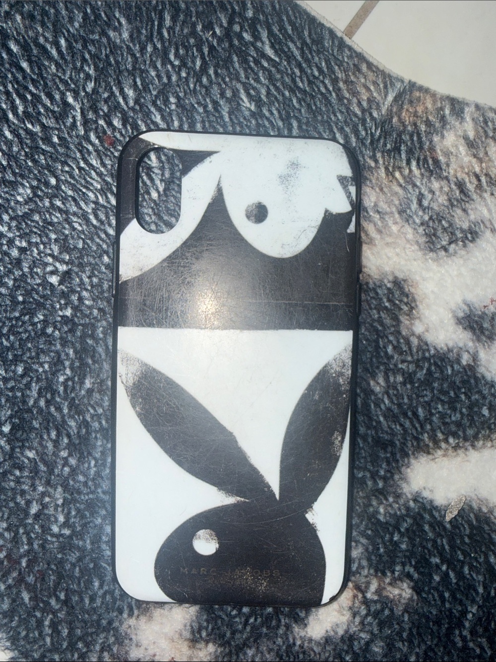 Marc Jacobs Black & White Bunny Motif Phone Case